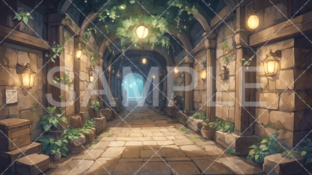 【背景素材】遺跡・ダンジョン3種［144］