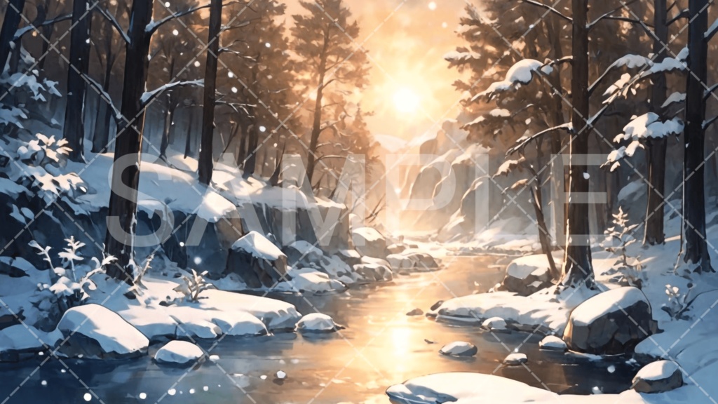 【背景素材】湖・水辺3種［158］