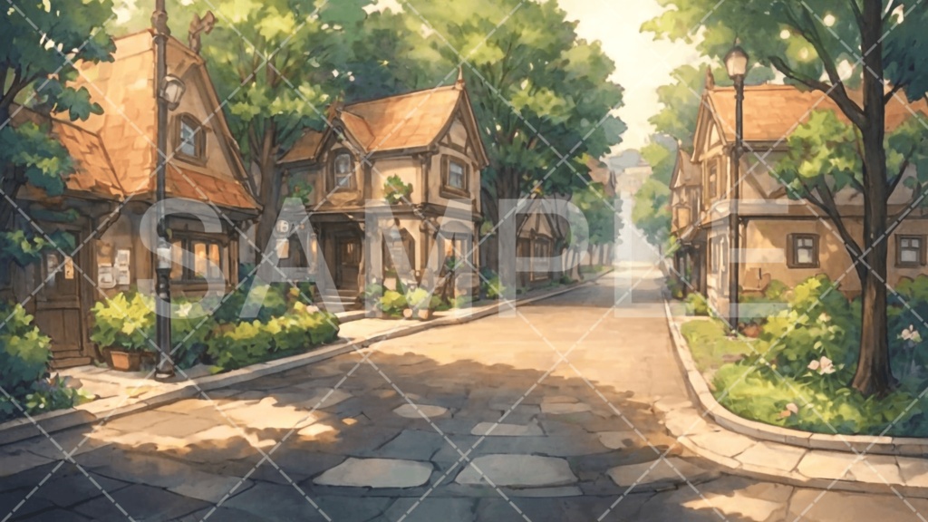 【背景素材】街・町・村3種［310］