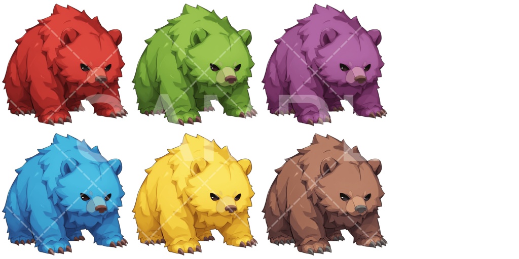 【画像素材】かわいいモンスター素材［021］