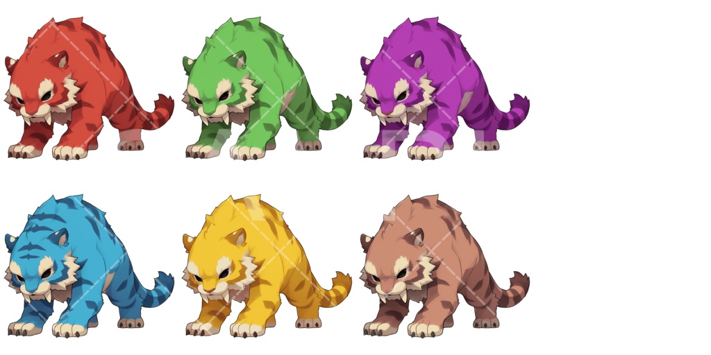 【画像素材】かわいいモンスター素材［022］