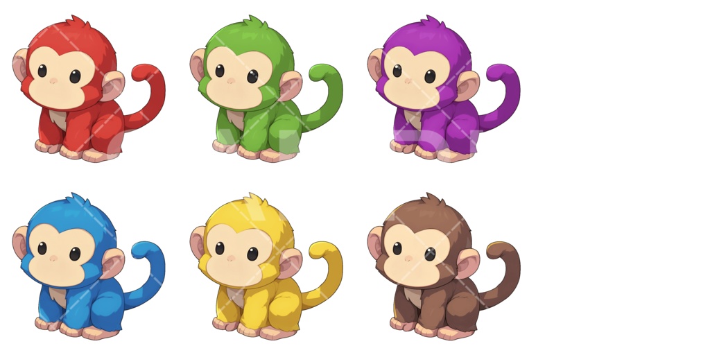 【画像素材】かわいいモンスター素材［023］