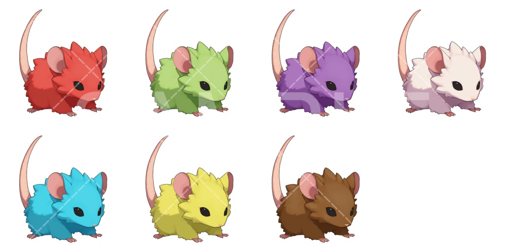 【画像素材】かわいいモンスター素材［025］