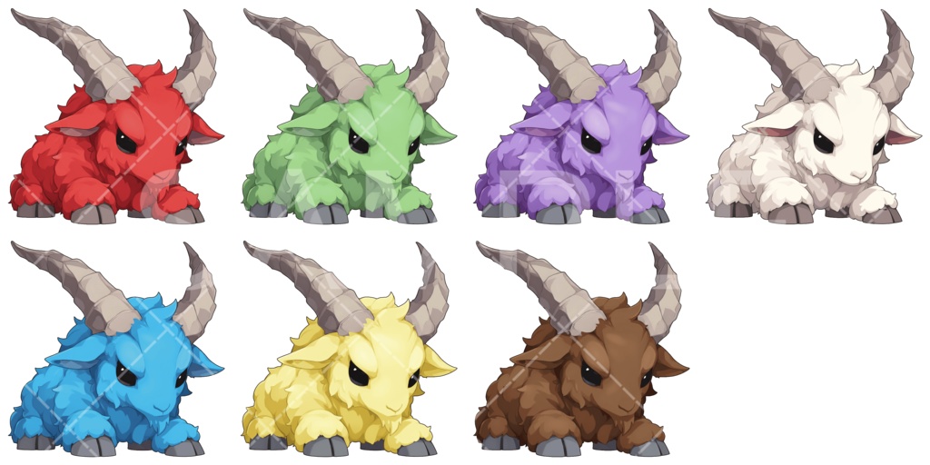 【画像素材】かわいいモンスター素材［027］