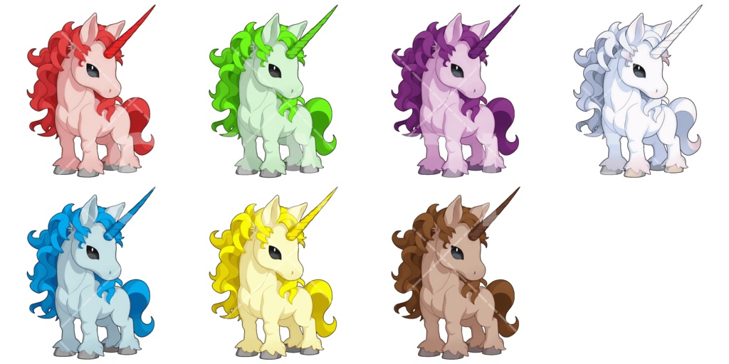 【画像素材】かわいいモンスター素材［028］