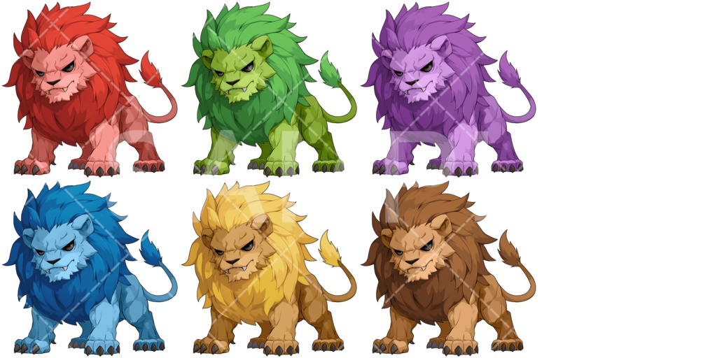 【画像素材】かわいいモンスター素材［029］