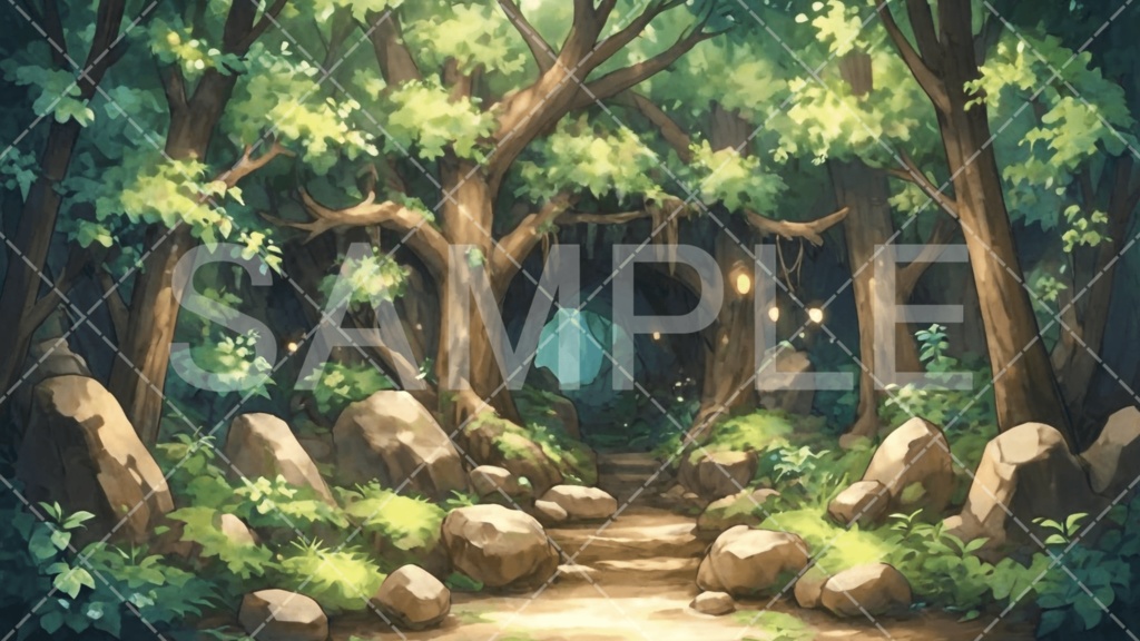 【背景素材】森3種［166］