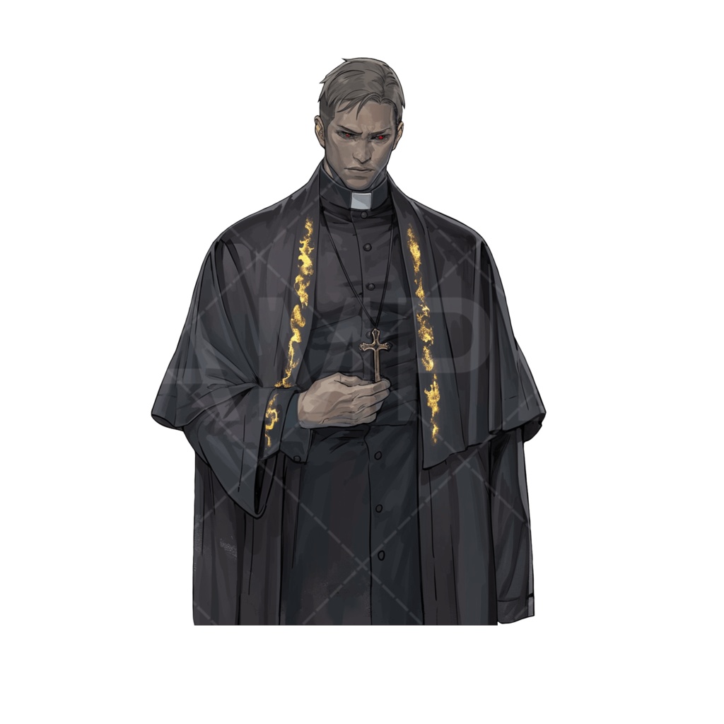 【画像素材】クトゥルフ神話（神話生物：ナイ神父）［075］