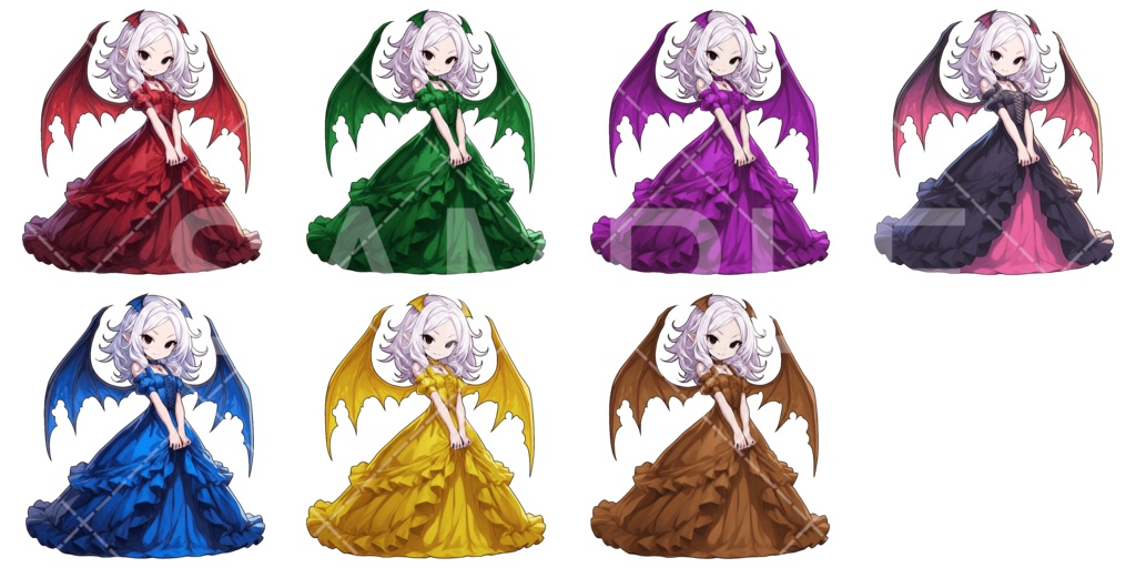 【画像素材】かわいいモンスター素材［031］