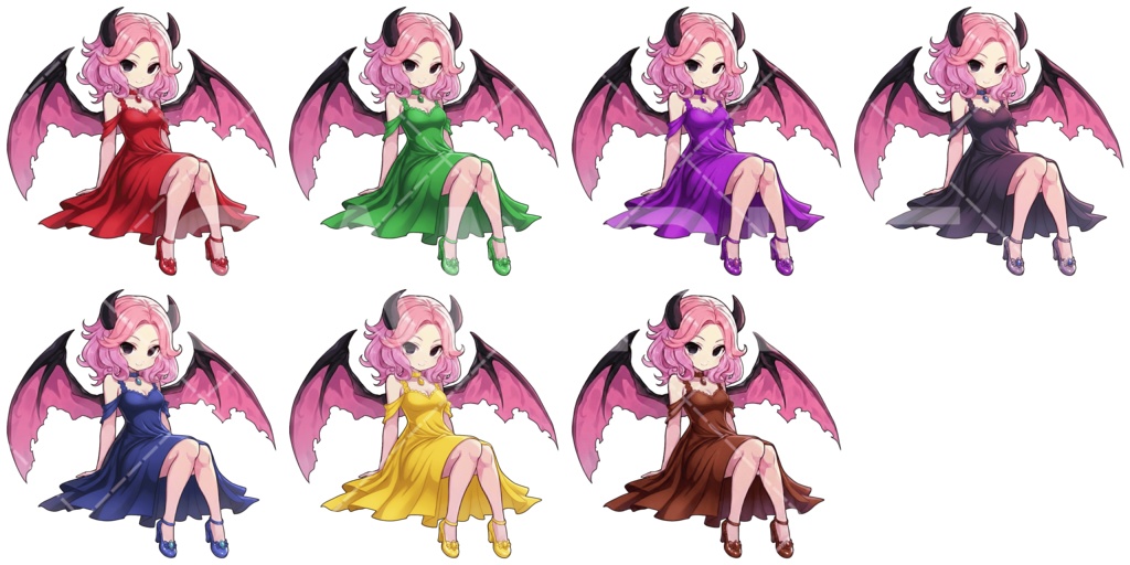 【画像素材】かわいいモンスター素材［033］