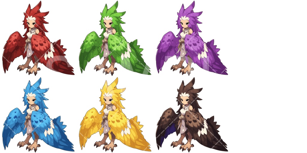 【画像素材】かわいいモンスター素材［035］