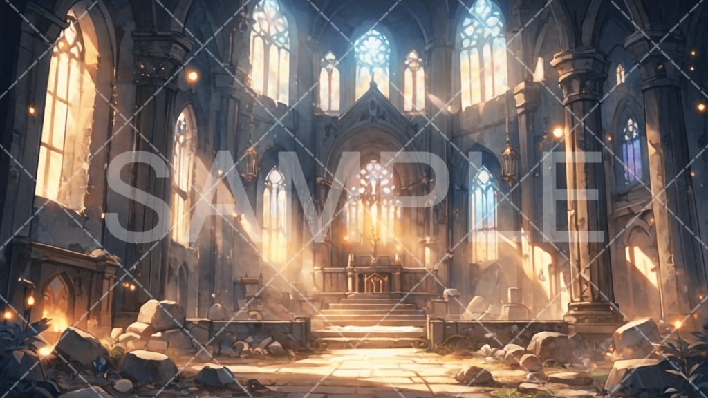 【背景素材】聖堂・神殿3種［080］