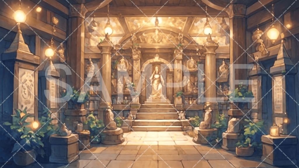 【背景素材】聖堂・神殿3種［081］