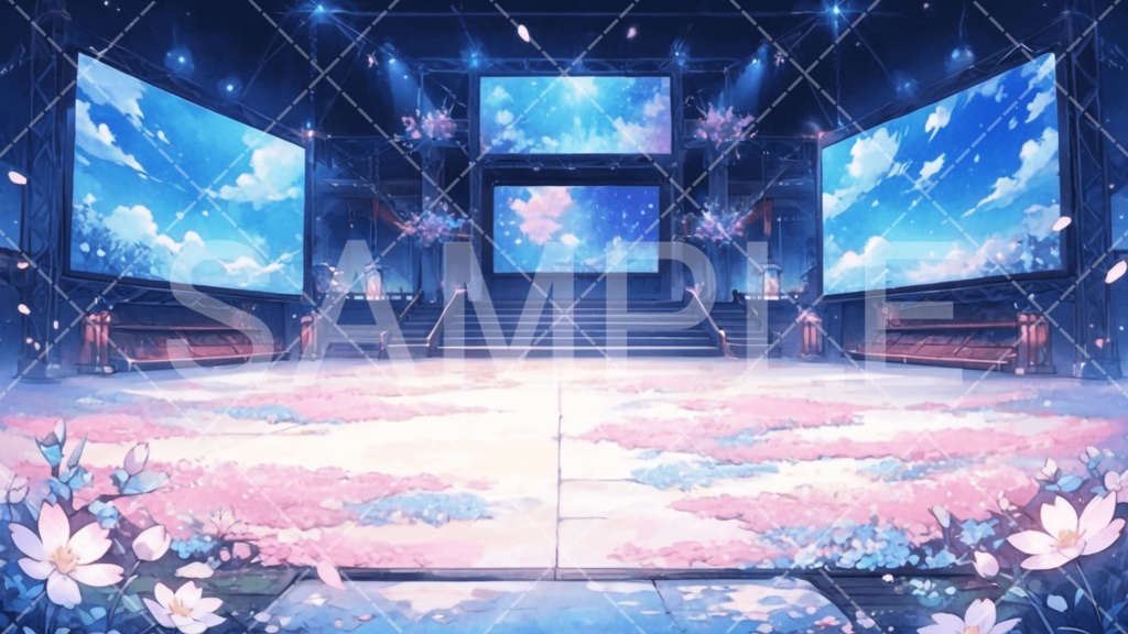 【背景素材】スタジオ・ライブハウス3種［117］