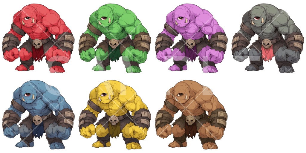 【画像素材】かわいいモンスター素材［044］