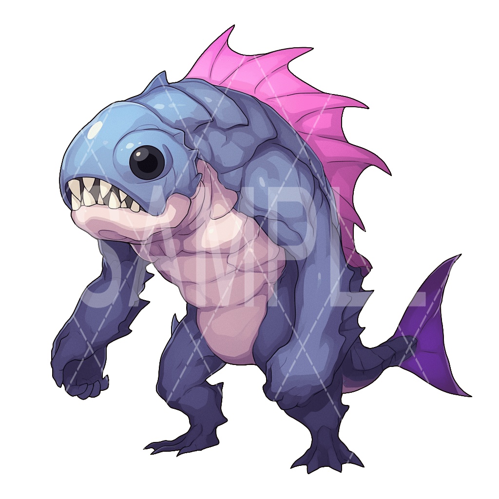 【画像素材】かわいいモンスター素材［045］