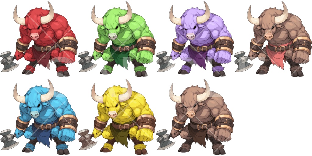 【画像素材】かわいいモンスター素材［047］