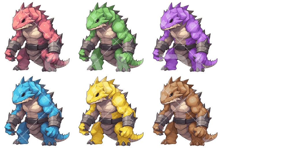 【画像素材】かわいいモンスター素材［048］