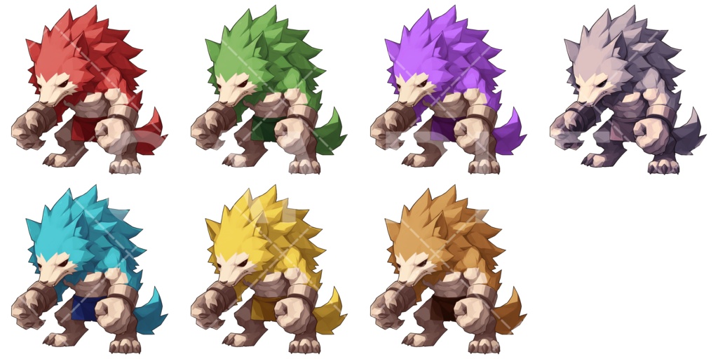 【画像素材】かわいいモンスター素材［050］