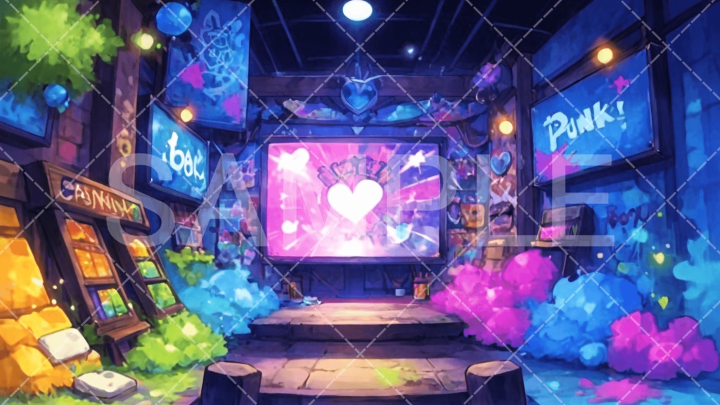 【背景素材】スタジオ・ライブハウス3種［122］