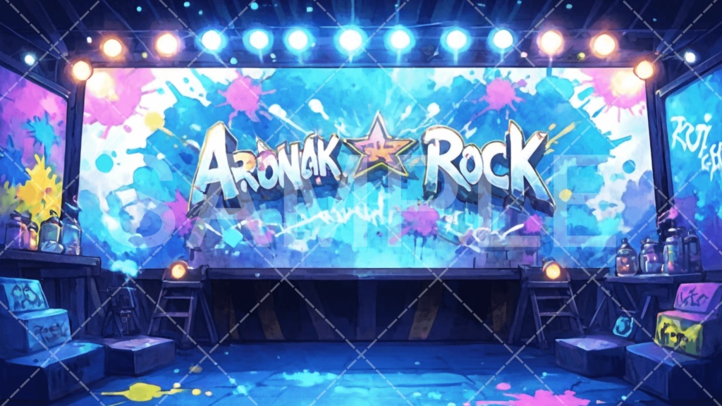 【背景素材】スタジオ・ライブハウス3種［123］