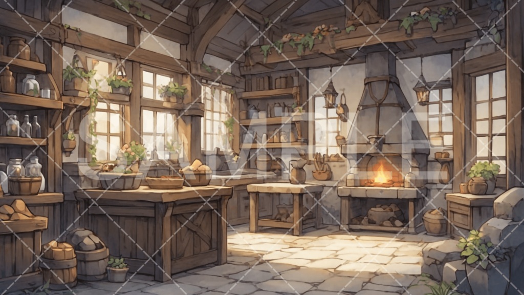 【背景素材】店3種［276］