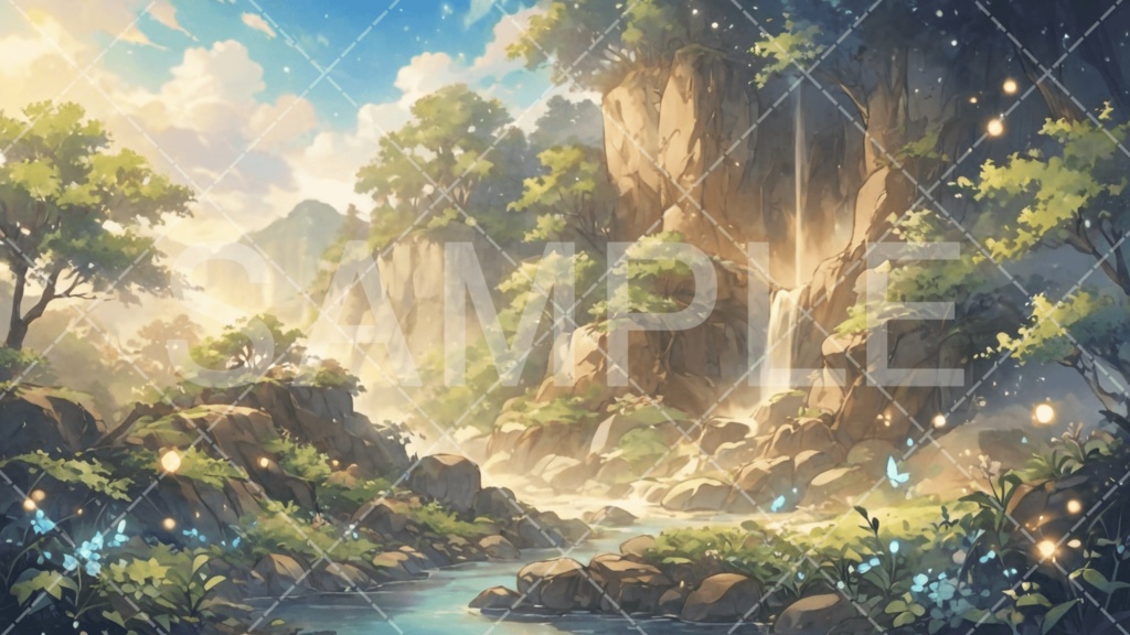 【背景素材】湖・水辺3種［163］