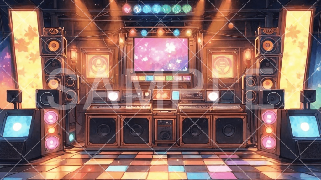 【背景素材】スタジオ・ライブハウス3種［126］