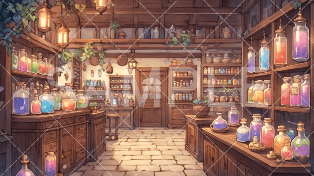 【背景素材】店3種［279］