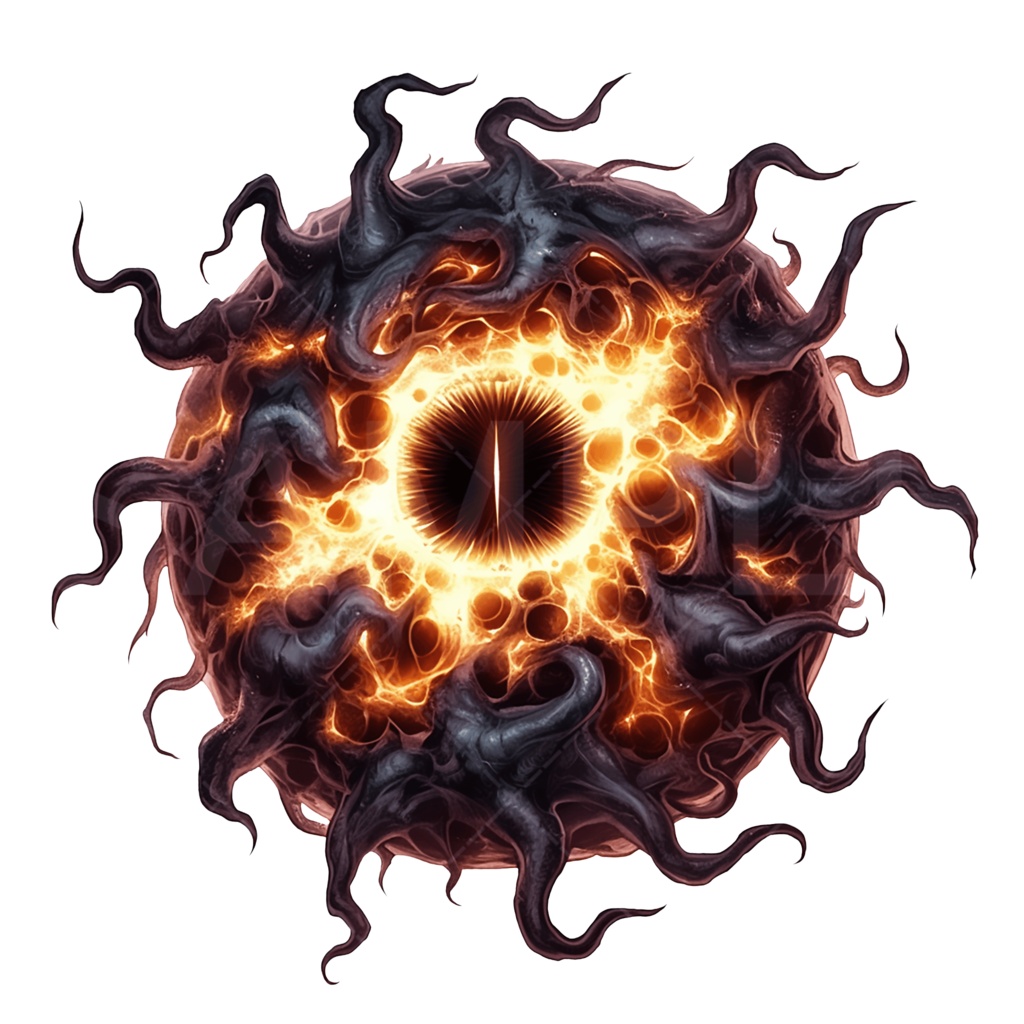 【画像素材】クトゥルフ神話（神話生物：クトゥグア）［085］