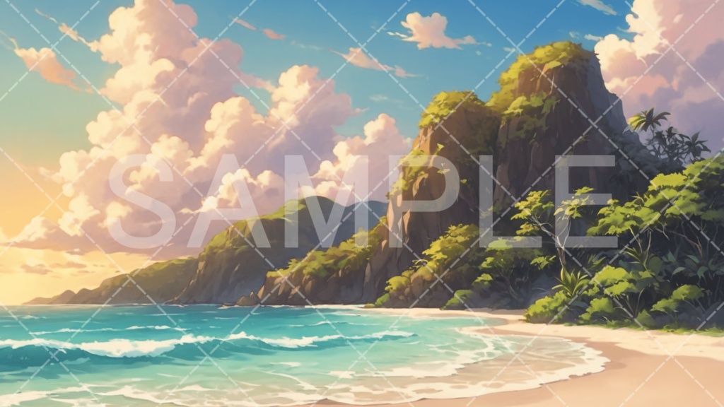 【背景素材】海・海辺3種［093］