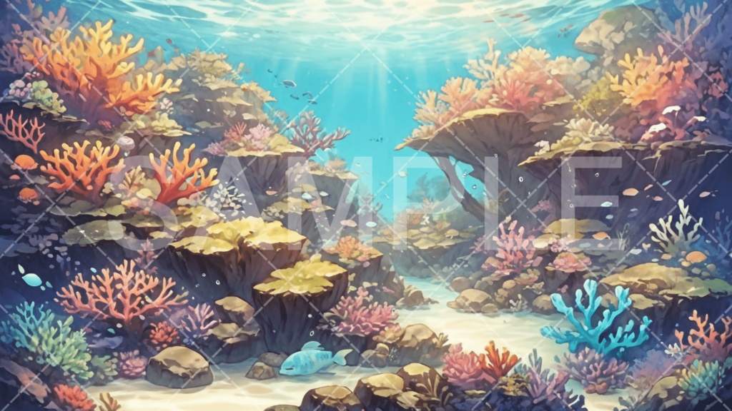 【背景素材】海・海辺3種［094］