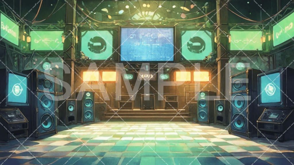【背景素材】スタジオ・ライブハウス3種［128］