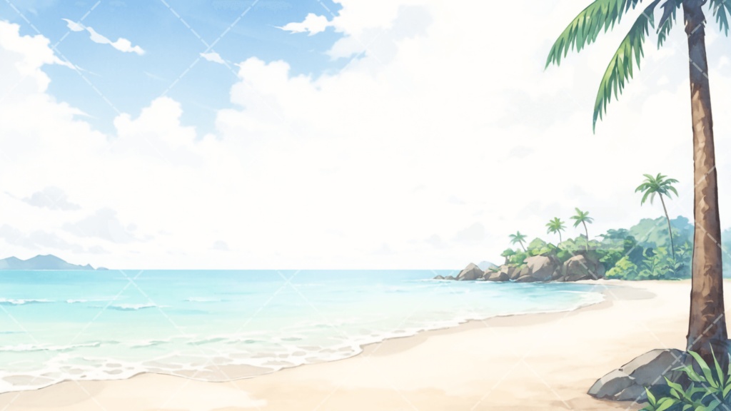【背景素材】海・海辺3種［095］