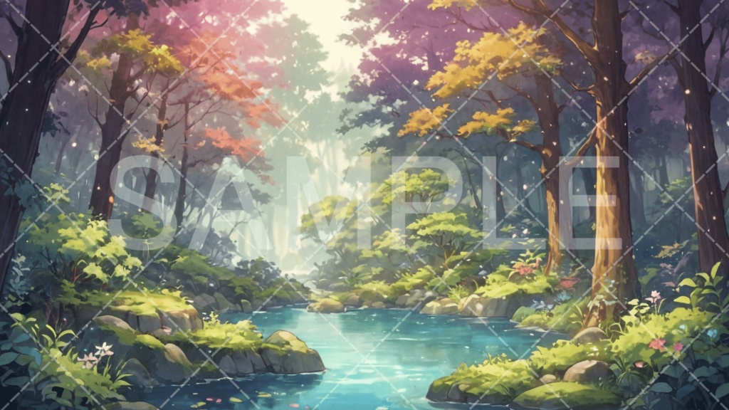 【背景素材】湖・水辺3種［168］