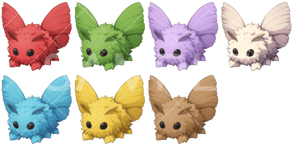 【画像素材】かわいいモンスター素材［054］