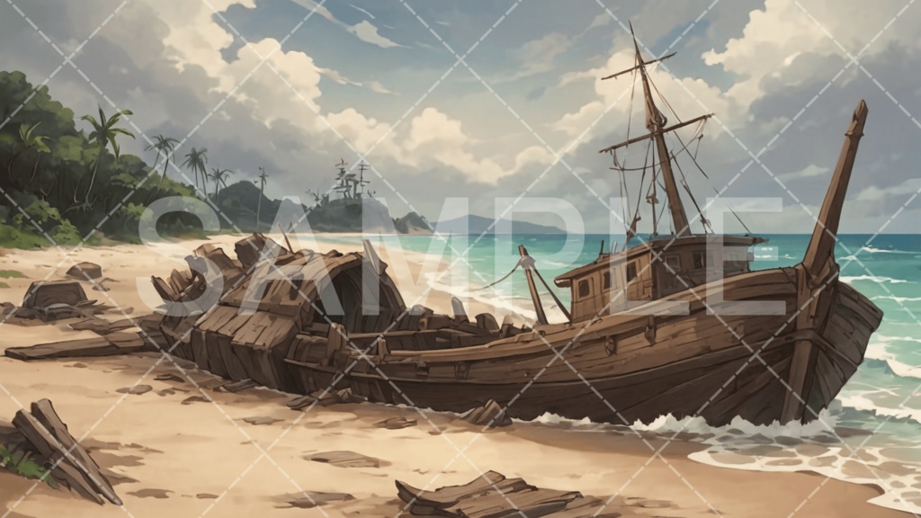 【背景素材】海・海辺3種［096］