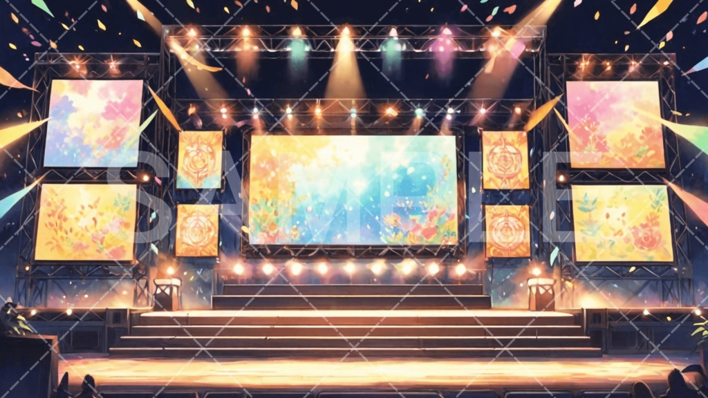 【背景素材】スタジオ・ライブハウス3種［130］