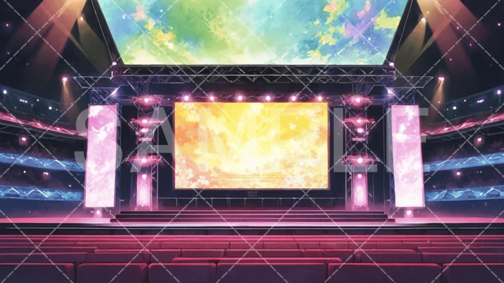 【背景素材】スタジオ・ライブハウス3種［132］