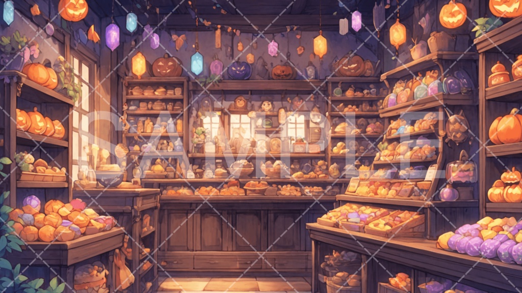 【背景素材】ハロウィン3種［090］