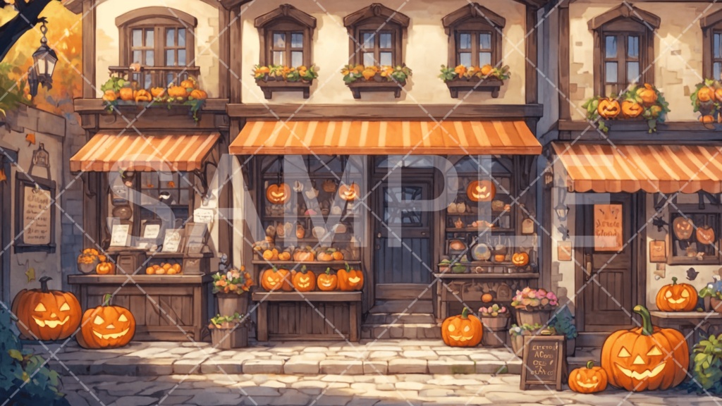 【背景素材】ハロウィン3種［093］