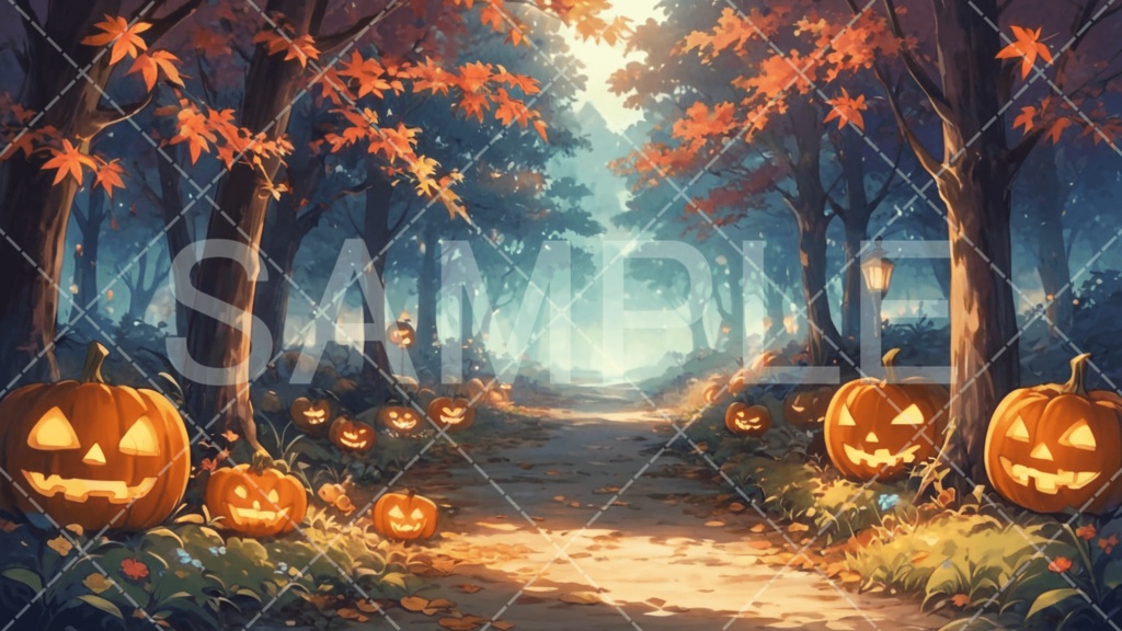 【背景素材】ハロウィン3種［096］