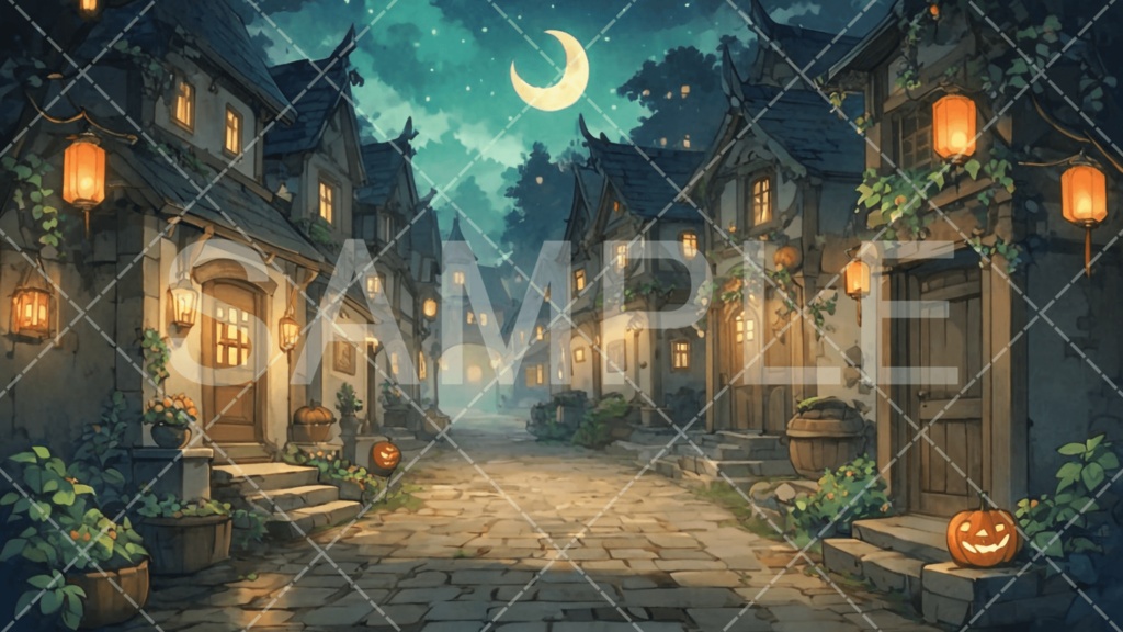 【背景素材】ハロウィン3種［097］