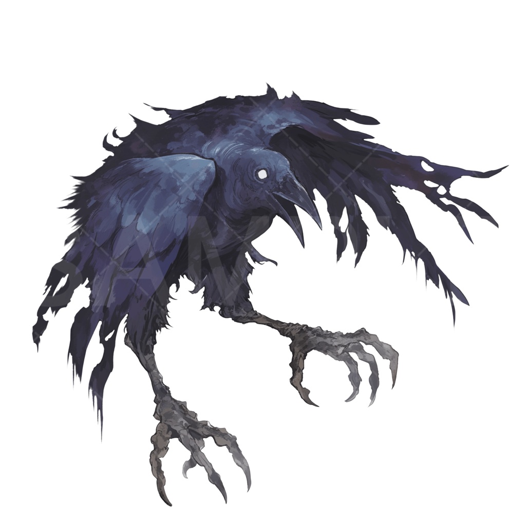 【画像素材】クトゥルフ神話（神話生物：カラス）［108］