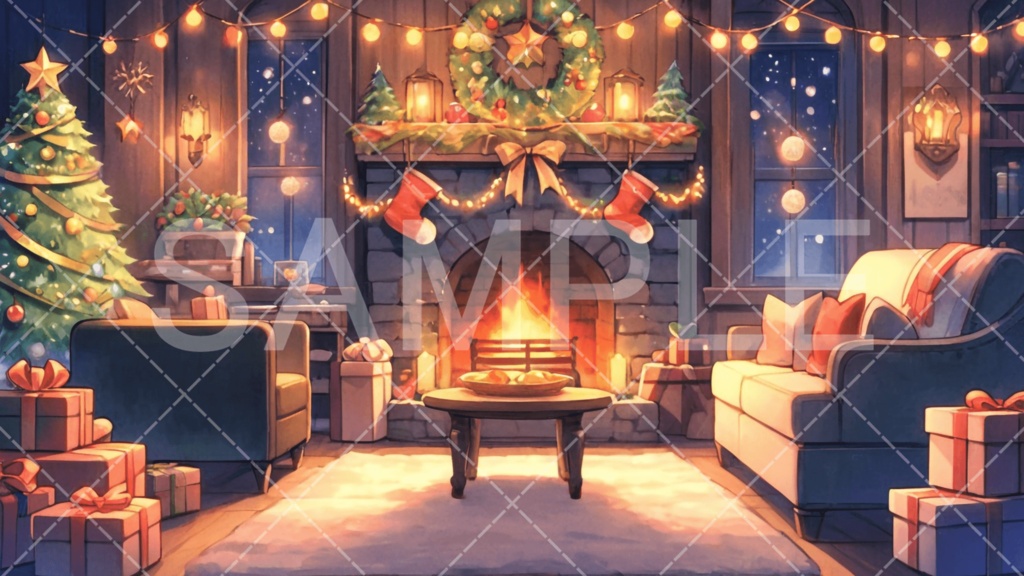 【背景素材】クリスマス3種［123］