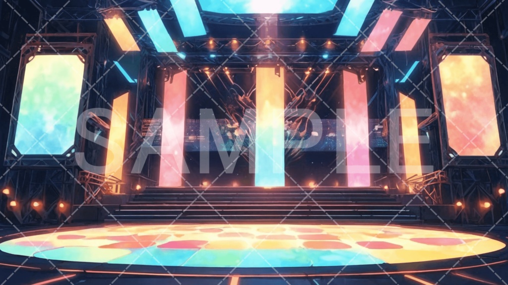 【背景素材】スタジオ・ライブハウス3種［137］