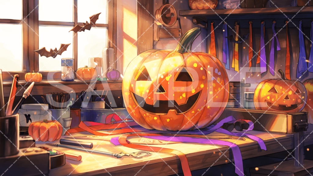 【背景素材】ハロウィン3種［103］