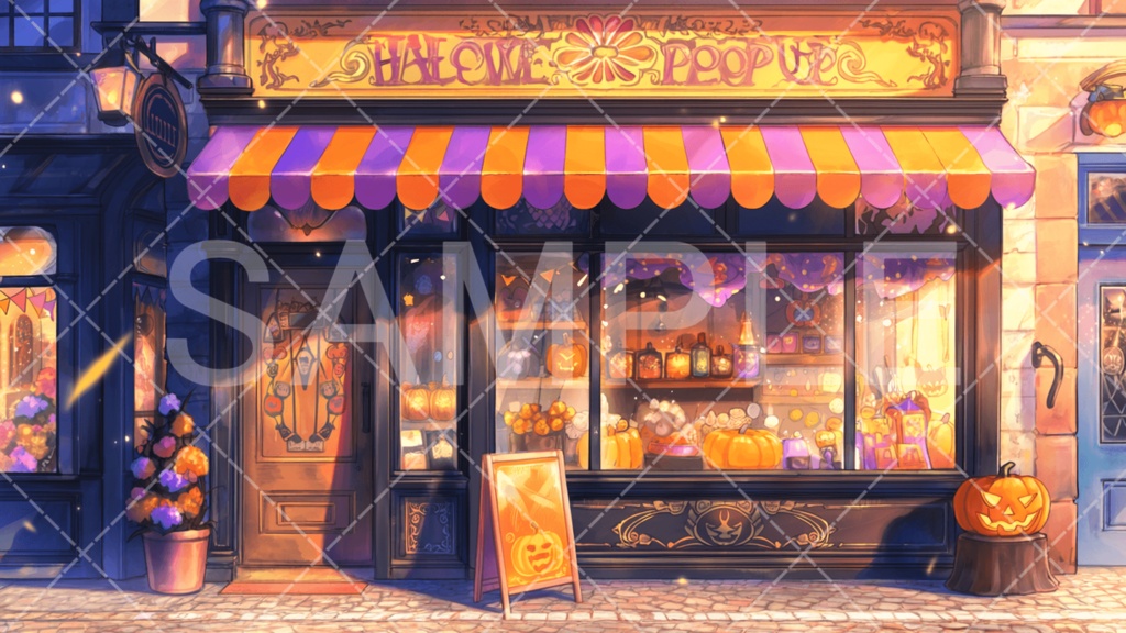 【背景素材】ハロウィン3種［104］