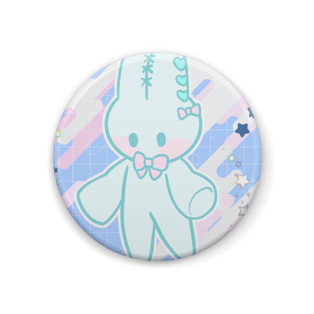 おめかしうさぎ缶バッジ