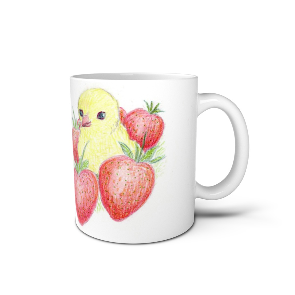 ヒヨコといちご